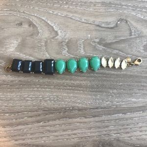 J Crew women’s gold toned statement bracelet